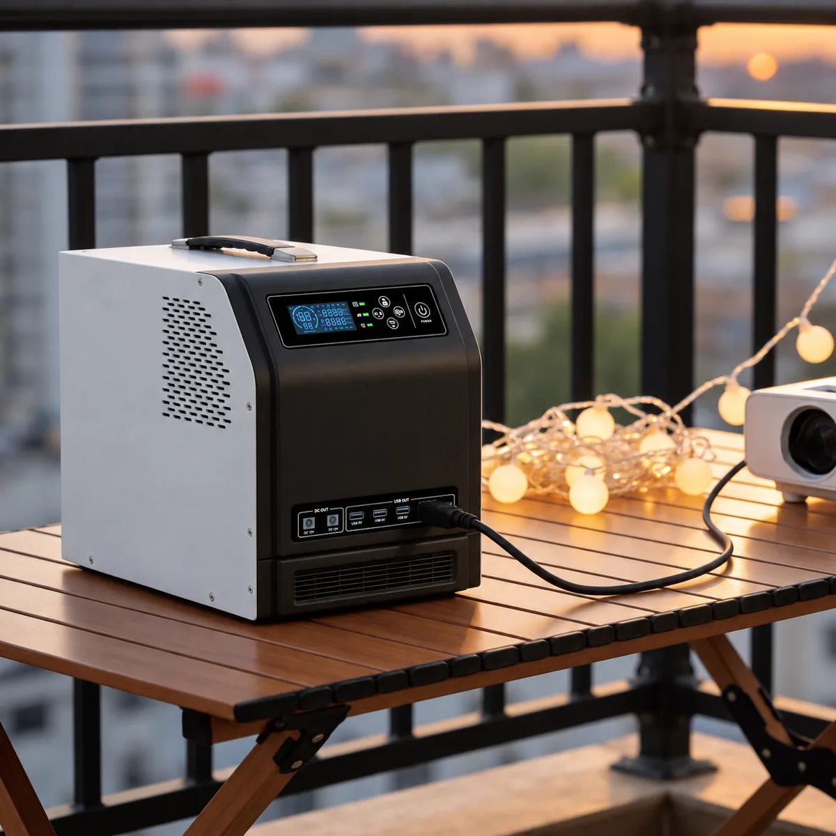 Retouched portable power scene derived from the HBP1500 catalog photograph